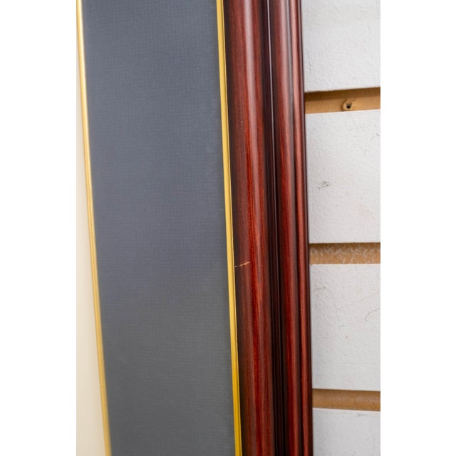 1990s "Winter Harbor" Sailboat Swan Painting Print Signed John M Barber Numbered For Sale - Image 5 of 13