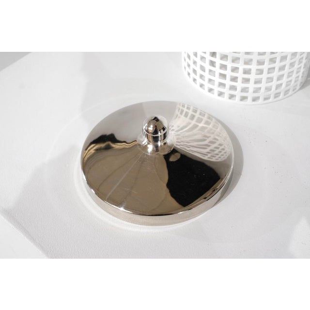 Gray Sugar Bowl by Josef Hoffmann for Bieffeplast, Italy, 1980s For Sale - Image 8 of 11