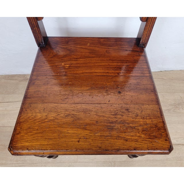 Victorian Kitchen Chair in Elm, 1900 For Sale - Image 6 of 14