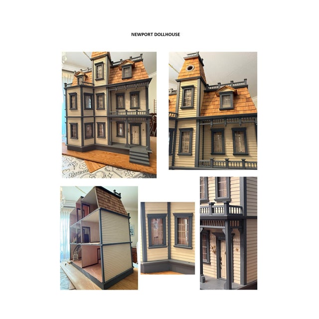 Dollhouse. 1:12. Real Good Toys Newport Model. Finished. Furnished. For Sale