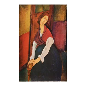 1940s After Amedeo Modigliani "Jeanne Hebuterne", First Edition Swiss Offset Lithograph