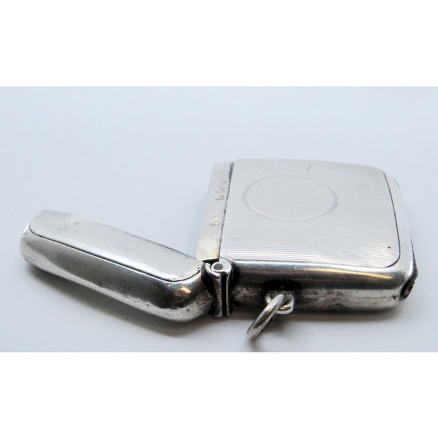 Silver Matchbox with Engravings For Sale - Image 3 of 11