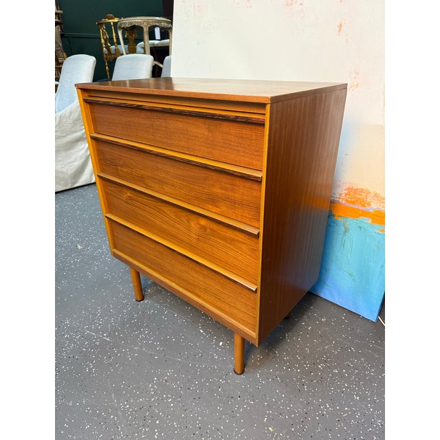 1960s Pair of Austinsuite Four Drawer Teak Chests For Sale - Image 9 of 12