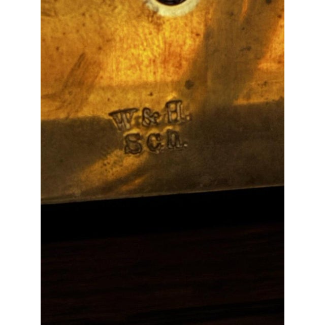 Wood Large Victorian Oak Westminster Chime Clock from Winterthalder & Hoffmier For Sale - Image 7 of 18