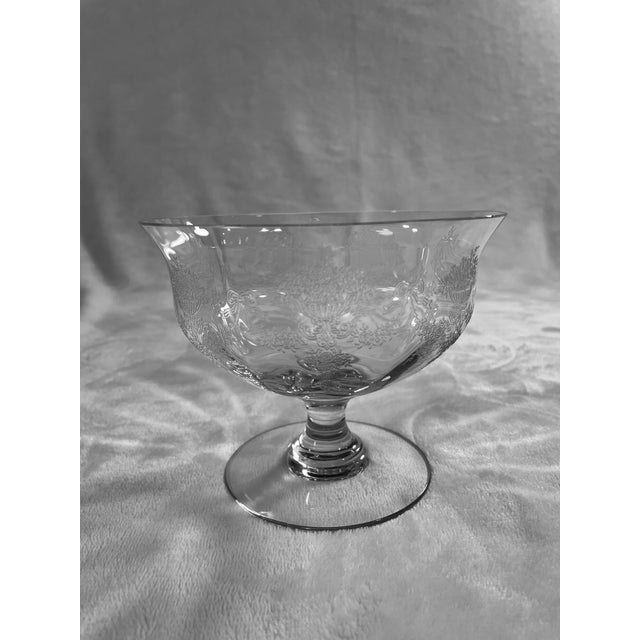 Antique Etched Crystal Candy Dish Chairish