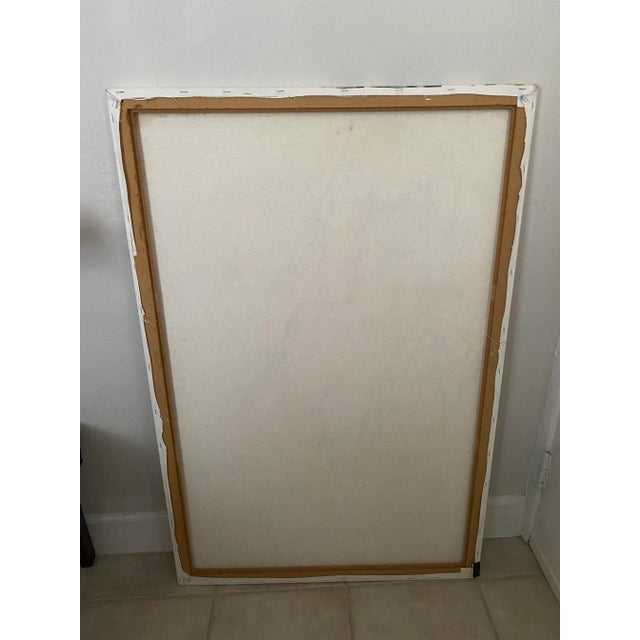 Paint 1990s Unframed Original Abstract Painting For Sale - Image 7 of 9