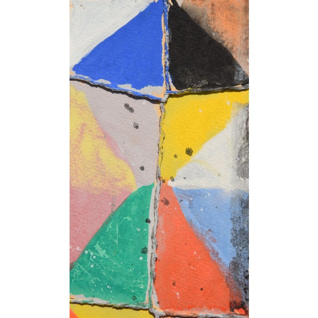 Wolff Mirus, Abstraction, 1985, Gouache & Mixed Media For Sale - Image 4 of 8