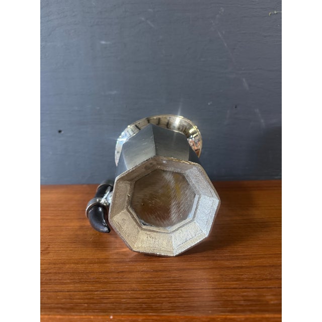 Art Deco Vintage Chrome Horn Pitchers For Sale - Image 3 of 4