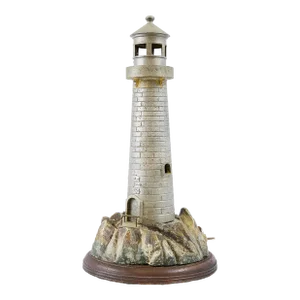 American Antique Lighthouse Sculpture Lamp, Circa 1910