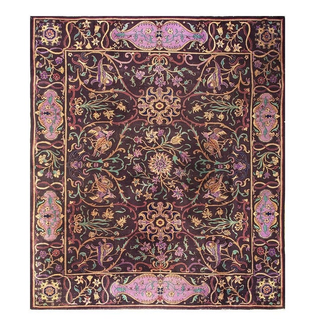 This is a beautiful and highly authentic antique early-20th-century Chinese wool rug, . Hand-knotted circa 1920 during the...