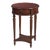 Jules 1 Drawer Round End Table, Cherry Brown For Sale