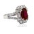 Contemporary Late 20th Century No Heat Ruby Ring, Size 5 For Sale - Image 3 of 5