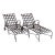 Pair of Restored Richard Frinier for Brown Jordan “Florentine” Pattern Chaise Loungers For Sale