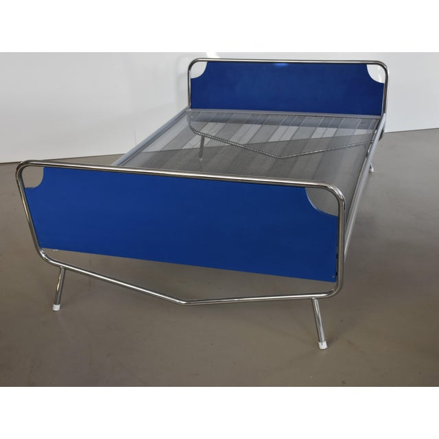 Chrome-Plated Tubular Steel Bed by Wim Rietveld, 1950s For Sale - Image 10 of 10