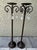 Vintage Late 20th Century Tall Metal Candle Holders- Set of 2 For Sale - Image 4 of 12