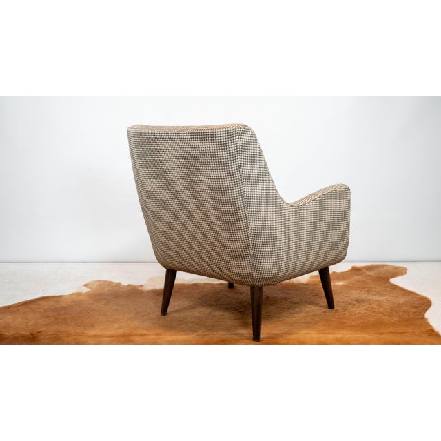 Modern Room & Board 'Quinn' Houndstooth Club Chair For Sale - Image 12 of 17