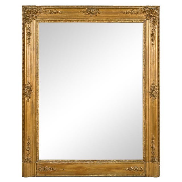 Wood Louis XV Gilded Mirror For Sale - Image 7 of 7