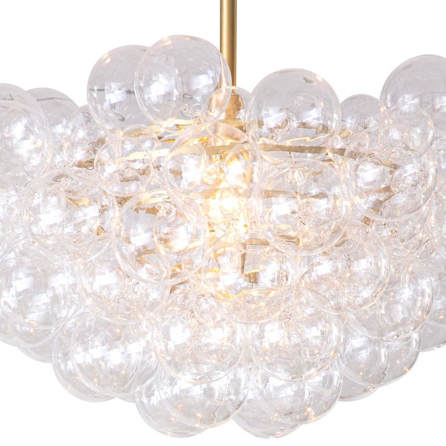 Traditional Regina Andrew Bubbles Chandelier Clear Natural Brass For Sale - Image 3 of 6