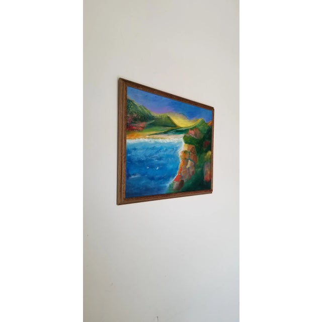 Up for sale this fantastic Vintage oil on canvas painting , signed by the artist LUCI ROSENBERG and Circa of 1970's ....