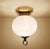 Metal Vintage Glass Flush Light from Limburg For Sale - Image 7 of 13
