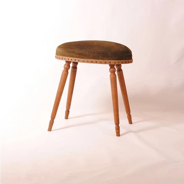Antique French Farmhouse Stool, 1800s For Sale - Image 11 of 11