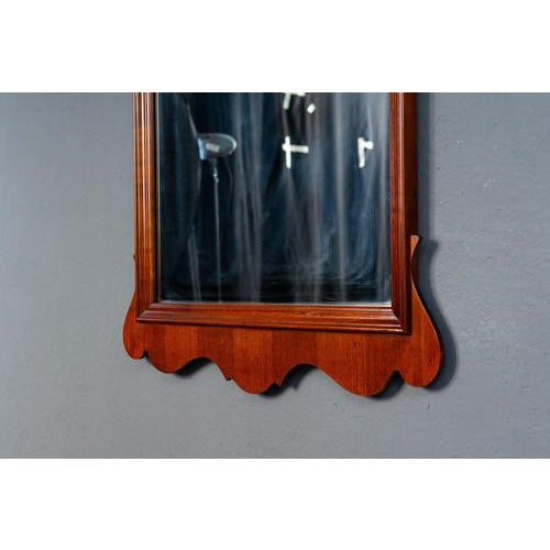 Brown English Style Wall Mirror For Sale - Image 8 of 12