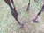 Brown Brutalist Garden Columns in Wrought Iron and Veined Marble, Set of 2 For Sale - Image 8 of 16