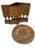 Antique Middle Eastern Circular Carved Side Table with Brass Inlay For Sale - Image 3 of 7
