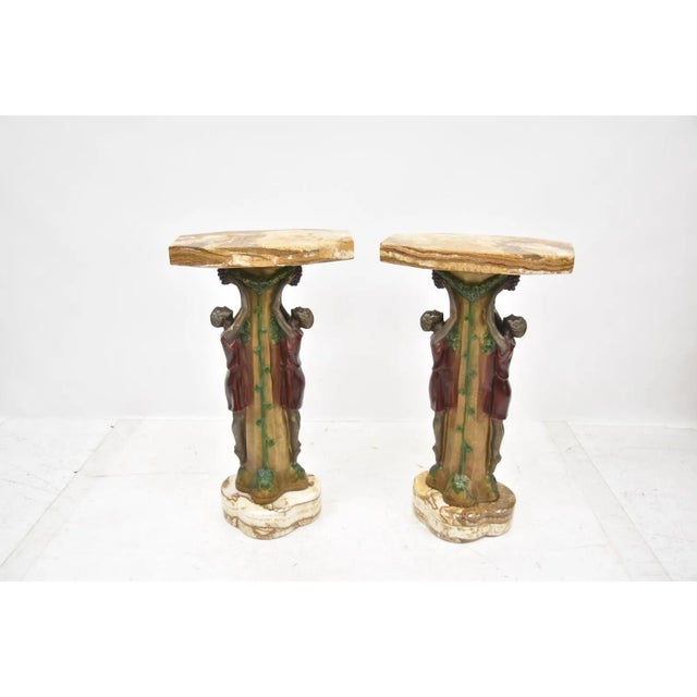 Art Deco (Pr) Pierre Sega Art Deco Fern Stand Pedestals For Sale - Image 3 of 12