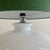 Large table lamp with illuminated opaline glass base and green coloured linen lampshade. One E27 fitting in the base and...