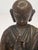 Bronze 18thC Tibetan Bronze Lama Statue - Heavy 10oz Portrait Monk Dharmachakra Mudra For Sale - Image 8 of 18