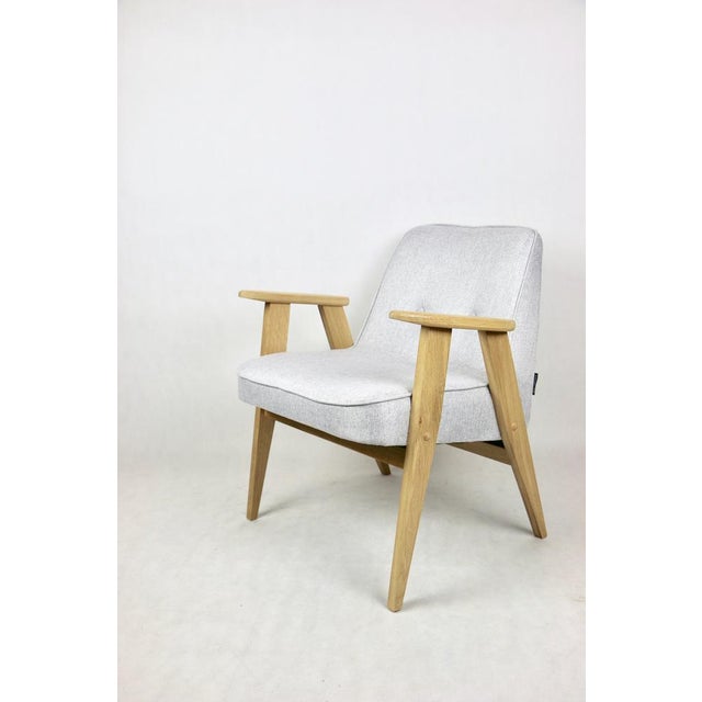 Beige & Gray Model 366 Lounge Chair by Józef Chierowski, 1970s For Sale - Image 6 of 15