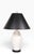 Late 20th Century Asian Modern White Ceramic Ginger Jar Form Table Lamp For Sale - Image 4 of 6