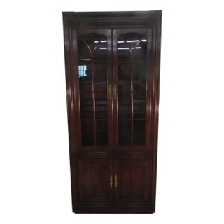 Statton Solid Cherry Bookcase Cabinet For Sale