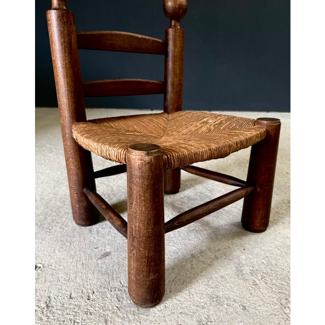 French Provincial Brutalist Low Stool by Charles Dudouyt, 1940s For Sale - Image 10 of 15