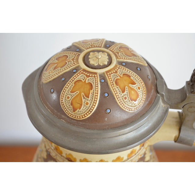 Ceramic Antique Beer Mug from Villeroy & Boch For Sale - Image 7 of 11