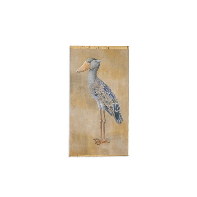 French Artist, Nile Shoebill, Painted Canvas For Sale - Image 9 of 9