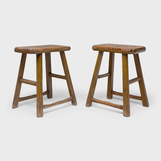 Chinese Splayed Leg Courtyard Stool, C. 1900 For Sale - Image 4 of 4