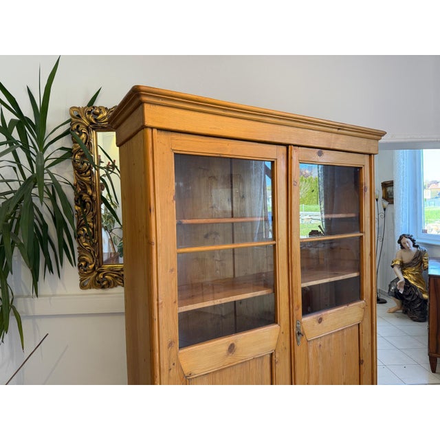 Antique Farmhouse Display Cabinet For Sale - Image 11 of 16