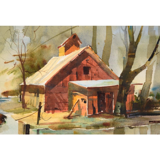 650 the Fishing Shack, Landscape Watercolor by Floyd Town For Sale In Monterey, CA - Image 6 of 9