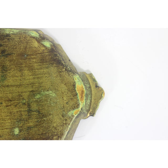 Early 20th Century Small Vintage Italian Florentine Gilded Wood Tray For Sale - Image 5 of 8