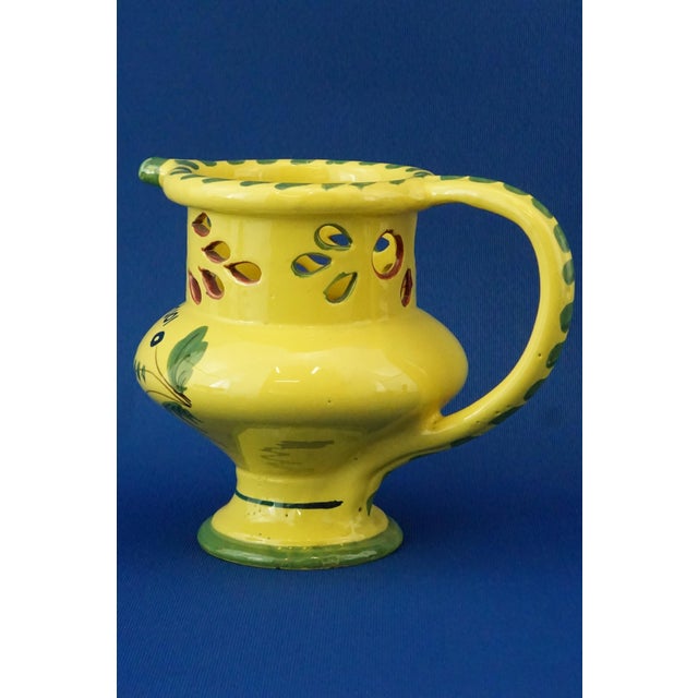 1920s Majolica Ceramic Drink if You Can Jug Vase from Cooperativa Ceramica Imola, Italy, 1920s For Sale - Image 5 of 16