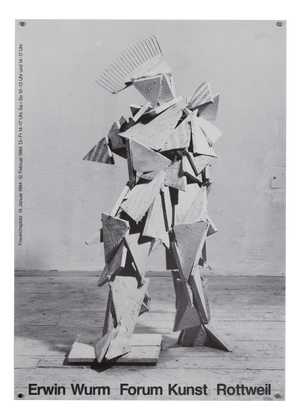 Erwin Wurm at Forum Art Rottweil Exhibition Poster, 1987