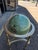 1980s Gemstone Globe on Brass Stand With Compas in Base. For Sale - Image 5 of 14
