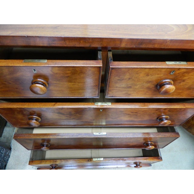 Victorian Mahogany Chest of Drawers, 1890s For Sale - Image 9 of 18