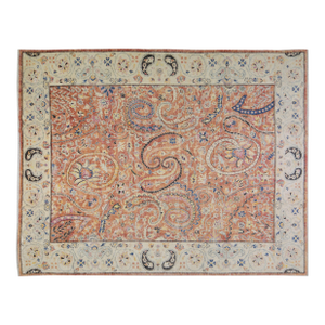 Oushak Hand Knotted Wool Rug, 9'9"x12'6"