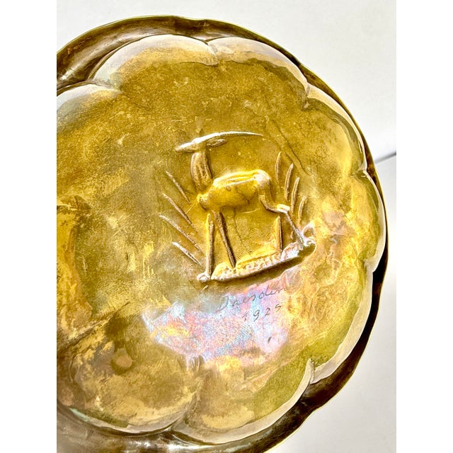 Weimar Germany Art Deco Brass Bowl, Dresden 1925 For Sale In Palm Springs - Image 6 of 6