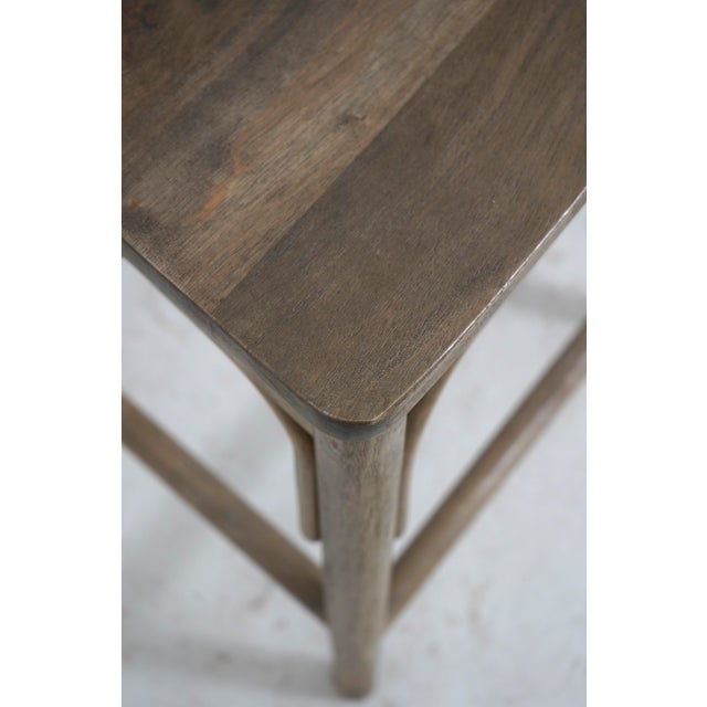 Set of 4 Bistro Walnut Counter Stools or Chairs For Sale - Image 11 of 18