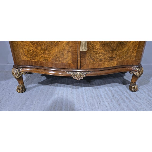 Burr Walnut Side Cabinet, 1920 For Sale - Image 10 of 13
