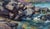 Presque Isle (Day 76) July 17 by Primary Hughes | Oil on canvas board Rocks by water's edge. For Sale